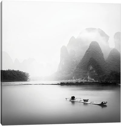 Li River Canvas Art Print - Mist & Fog Art