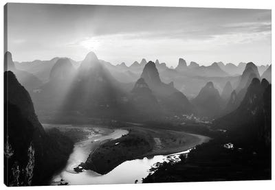 Chinese Moutain Canvas Art Print - Chinese Décor