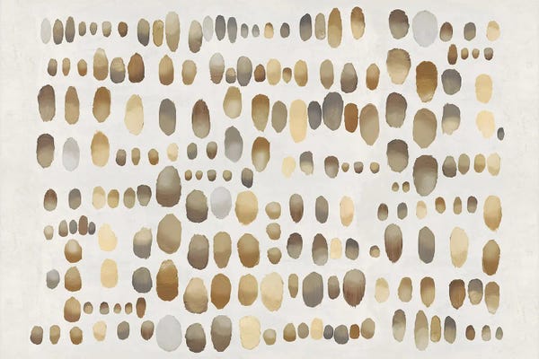 Organic Modern: Playful Tan And Cream III by Angela Perry