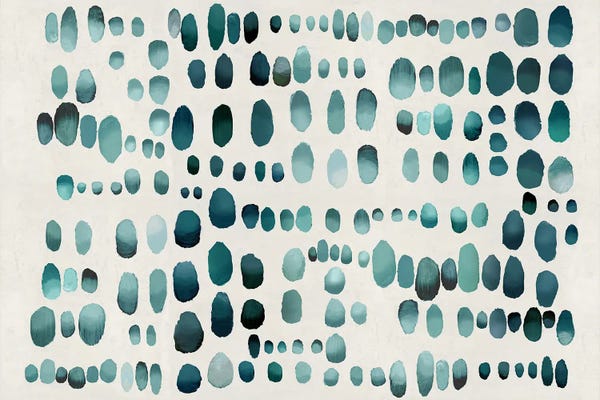 Angela Perry: Playful Teal III by Angela Perry