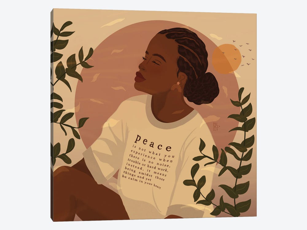 Peace II by Princella Seripenah 1-piece Canvas Art