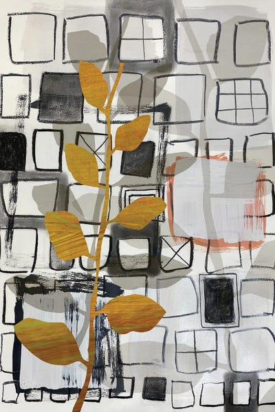 Pamela Staker: Windows And Vines I by Pamela Staker