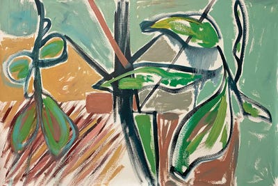 Potted Plant V by Pamela Staker multi panel art