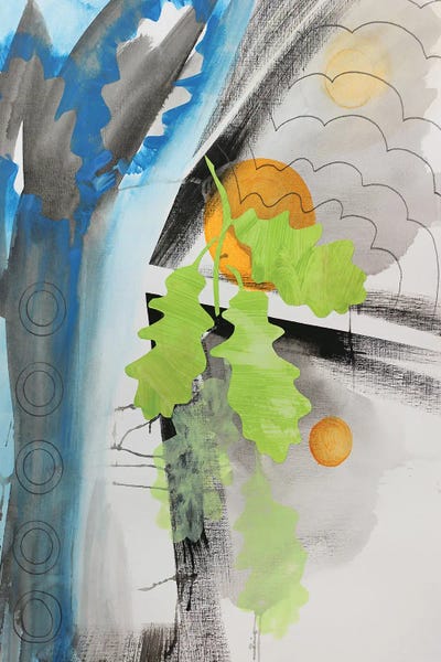 English Oak II by Pamela Staker multi panel art