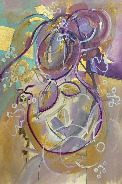 Nature Study II by Pamela Staker multi panel art