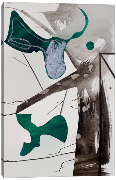 Haiku Series (Tree) Canvas Art Print - Green with Envy
