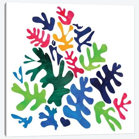 Homage To Matisse I Canvas Print #PSK25} by Pamela Staker Canvas Wall Art