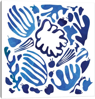 Homage To Matisse II Canvas Art Print - Pantone Color of the Year