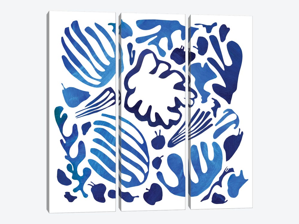 Homage To Matisse II by Pamela Staker 3-piece Canvas Print