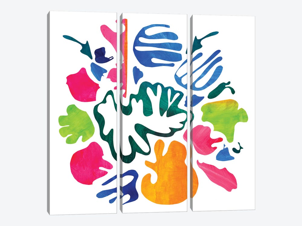 Homage To Matisse V by Pamela Staker 3-piece Canvas Art Print
