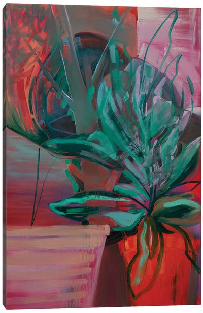 Potted Plant IV Canvas Art Print - Artwork Similar to Wassily Kandinsky
