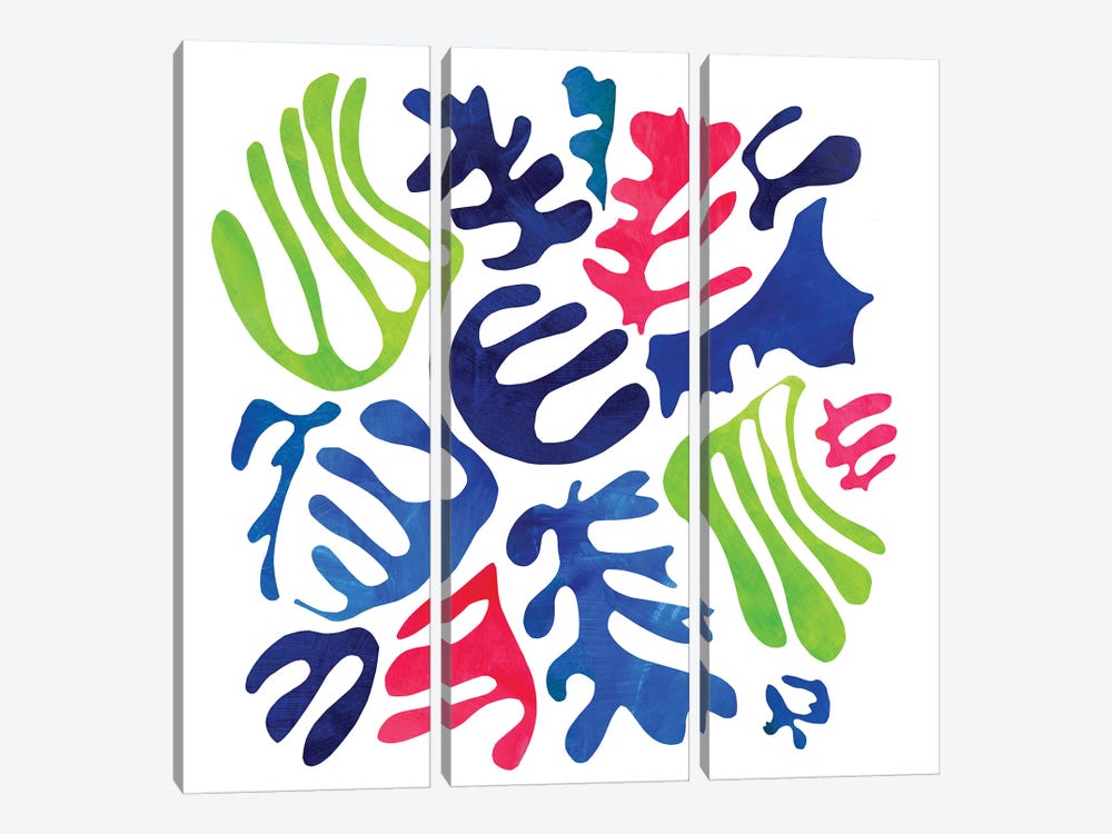 Homage To Matisse III by Pamela Staker 3-piece Canvas Print