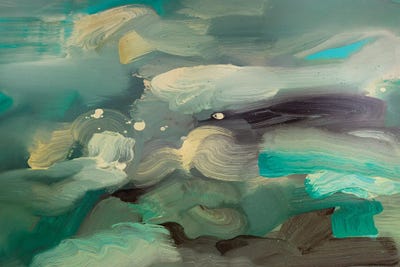 Ocean I by Pamela Staker metal wall art