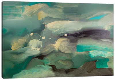 Ocean I Canvas Art Print - Green with Envy