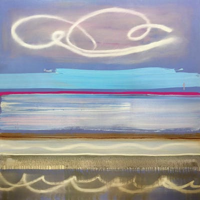 Signs In The Sea by Pamela Staker metal wall art