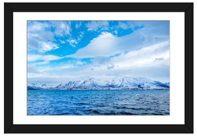 Blue Fjord Framed Art Print - Philippe Sainte-Laudy