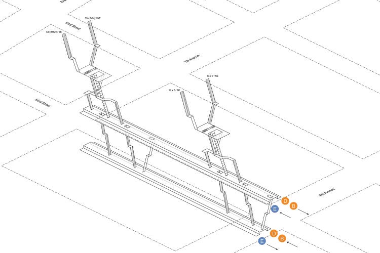 7th Avenue Station 3D Diagram