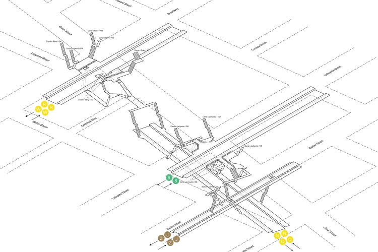 Canal Street Station 3D Diagram