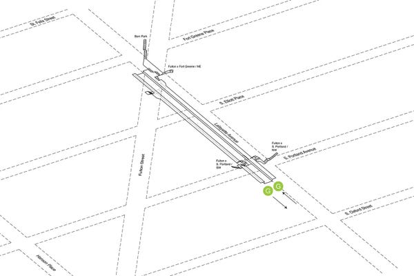 Project Subway NYC: Fulton Street Station 3D Diagram - Brooklyn by Project Subway NYC