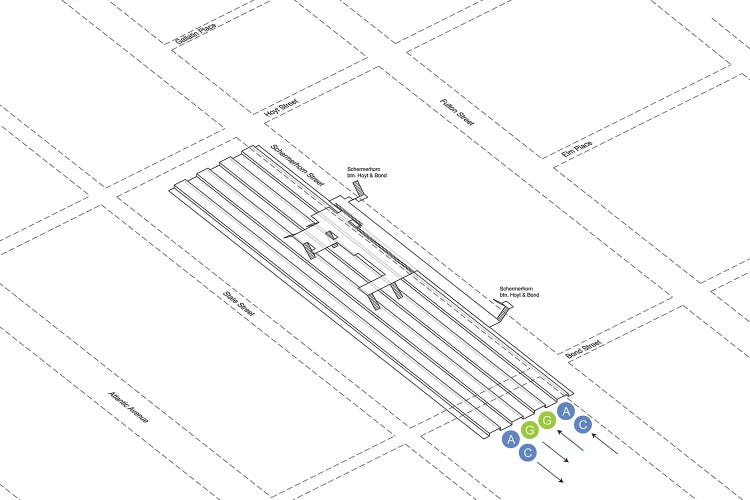 Hoyt Street - Schermerhorn Street Station 3D Diagram