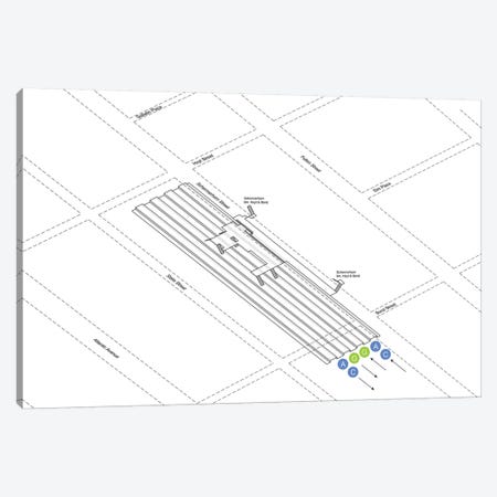 Hoyt Street - Schermerhorn Street Station 3D Diagram Canvas Print #PSN24} by Project Subway NYC Canvas Art Print