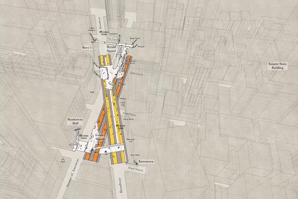 Project Subway NYC: 34th Street Herald Square - Subway 3D X-Ray by Project Subway NYC