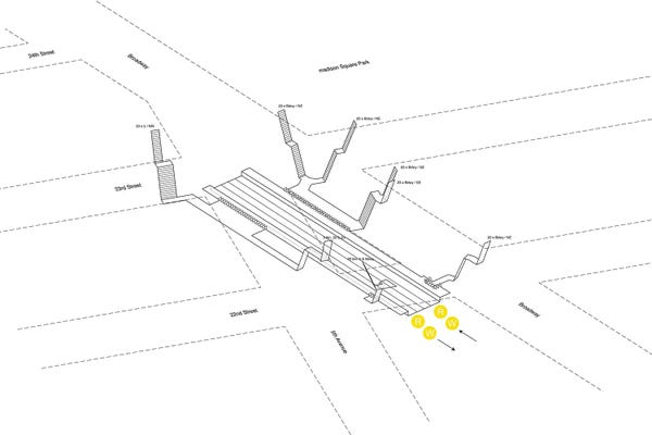 Project Subway NYC: 23rd Street Station 3D Diagram by Project Subway NYC