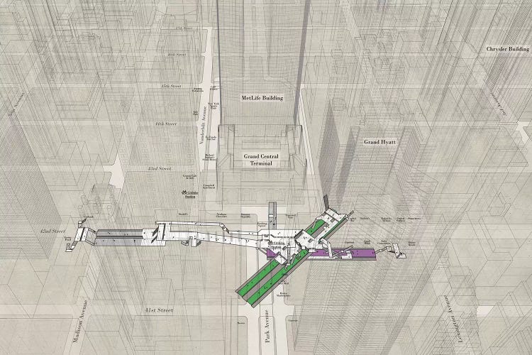 42nd Street Grand Central - Subway 3D X-Ray