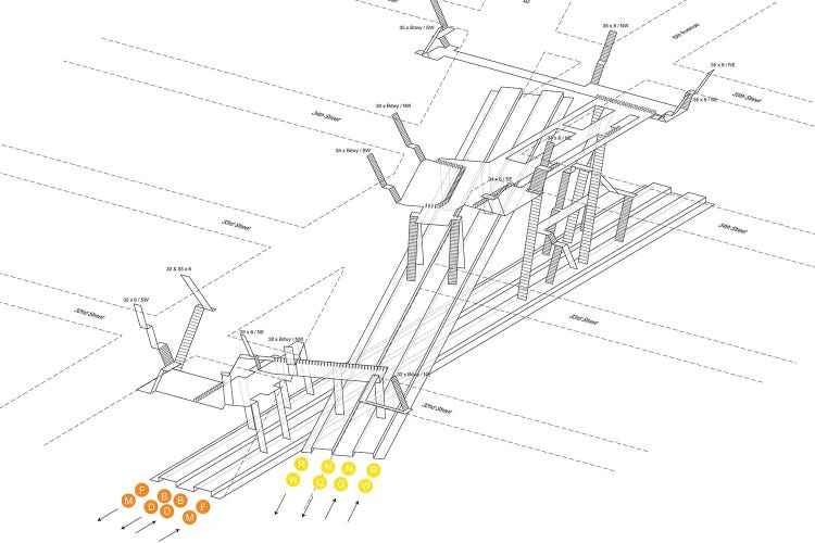 34th Street Herald Square Diagram Station
