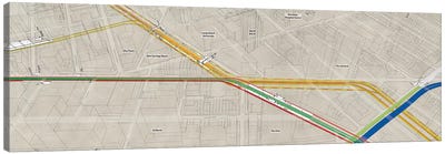 Brooklyn Flatbush Avenue Subway Cluster Canvas Art Print - Transit Maps