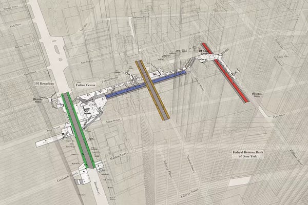 Project Subway NYC: Fulton Street - Subway 3D X-Ray by Project Subway NYC