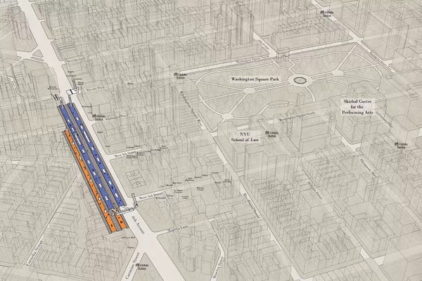 Project Subway NYC: West 4th Street Washington Square - Subway 3D X-Ray by Project Subway NYC