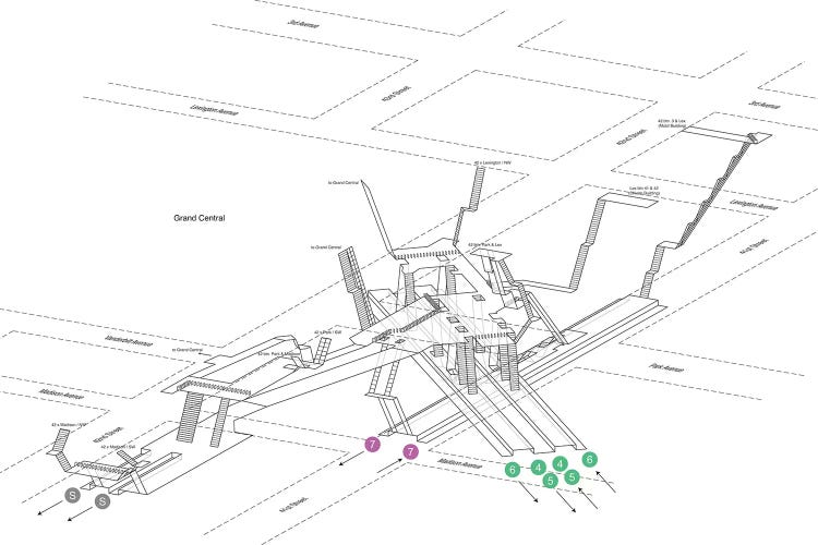 42nd Street Grand Central Diagram Station