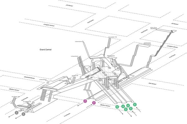 42nd Street Grand Central Diagram Station