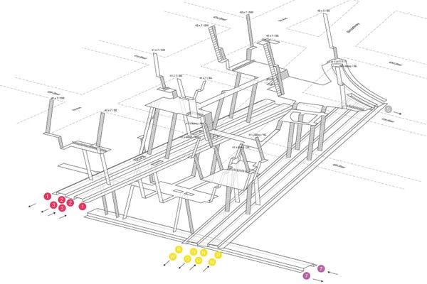 42nd Street Times Square Diagram Station