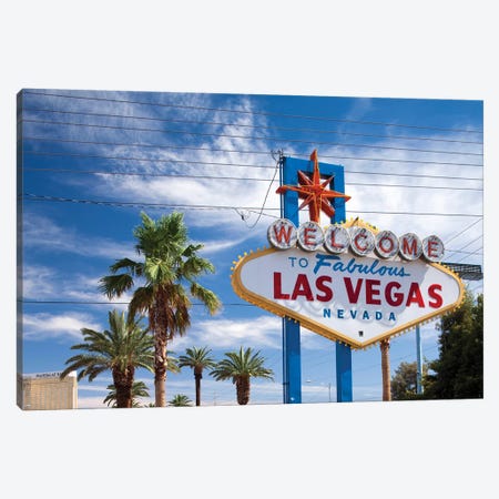 The "Welcome To Fabulous Las Vegas" Sign, Paradise, Clark County, Nevada, USA Canvas Print #PSO11} by Paul Souders Canvas Art