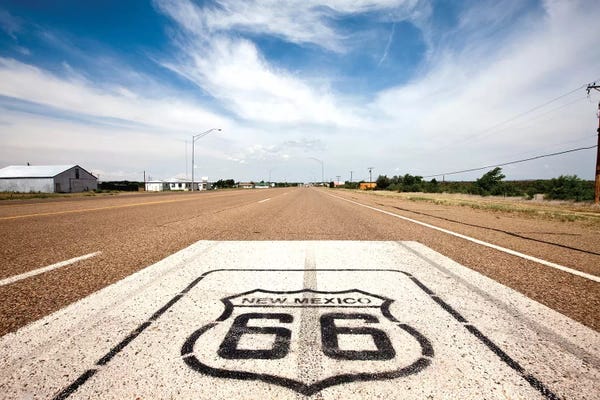 Paul Souders: U.S. Route 66 Highway Marker, Tucumcari, Quay County, New Mexico, USA by Paul Souders