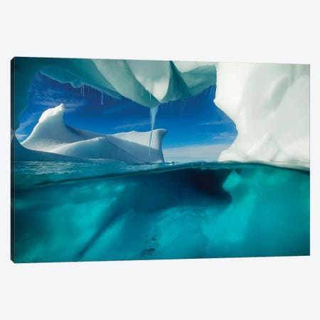 Underwater View Of An Iceberg, Enterprise Island, Antarctica Canvas Print #PSO3} by Paul Souders Canvas Wall Art