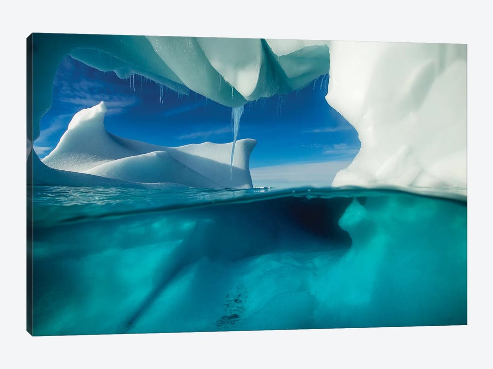 Underwater View Of An Iceberg, Enterprise Island, Antarctica by Paul Souders 1-piece Canvas Wall Art