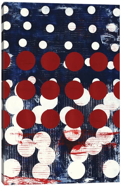 Light Space IV Canvas Art Print - Polka Dot Patterns