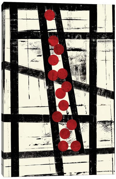 Random Position IV Canvas Art Print - Polka Dot Patterns