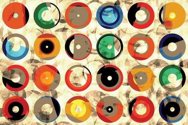 Squares With Concentric Circles Collection: Layerform V by Petr Strnad