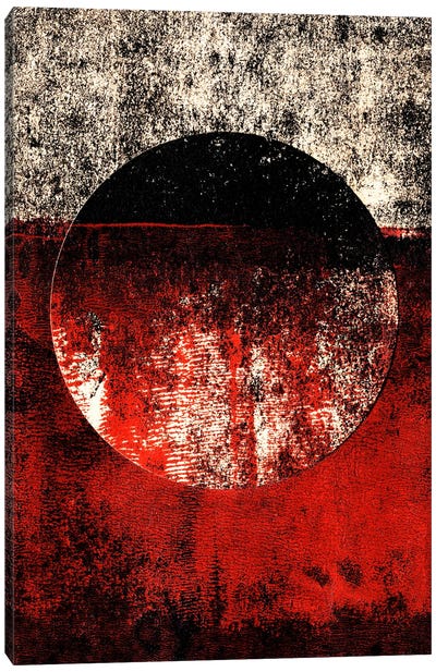 Superstory Canvas Art Print - Red Abstract Art