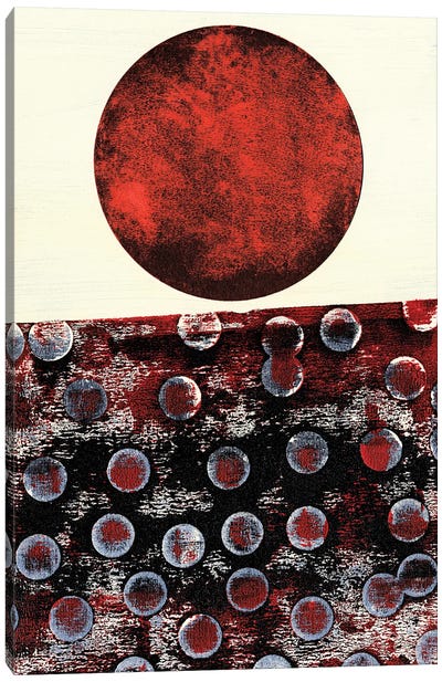 Spacemessage III Canvas Art Print - Polka Dot Patterns