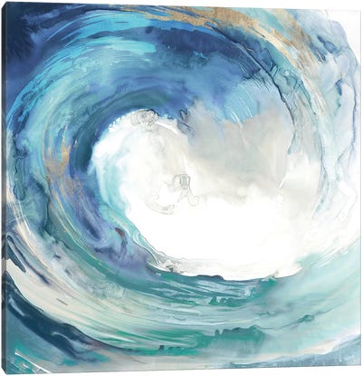 Water Collar Canvas Art Print - Ocean Art