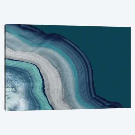 Agate Deep Blue Sea Canvas Print #PST1143} by PI Studio Canvas Artwork
