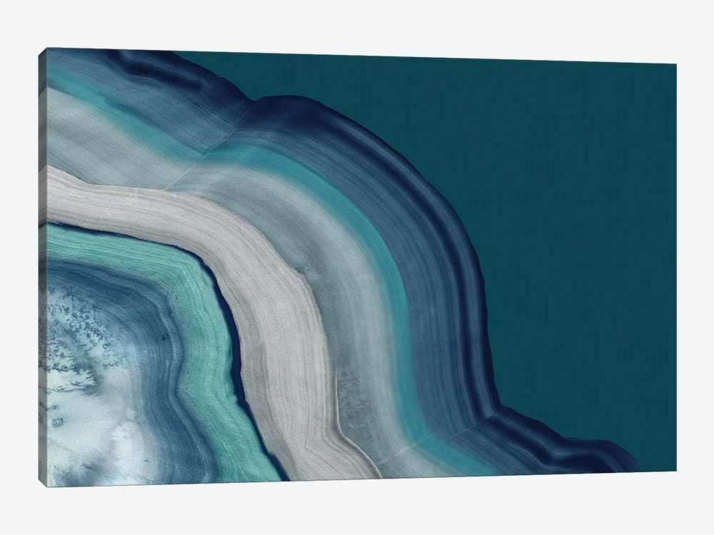 Agate Deep Blue Sea by PI Studio 1-piece Canvas Print