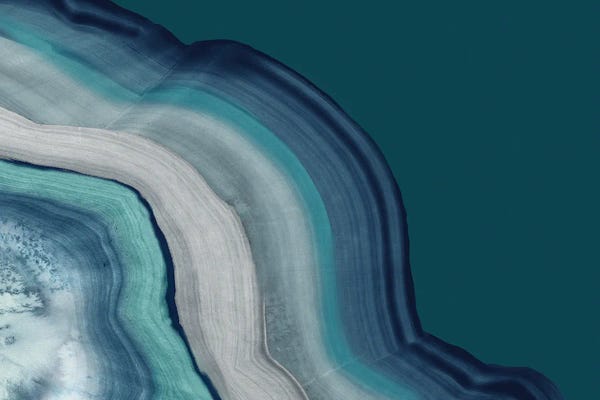 Agates, Geodes & Minerals: Agate Deep Blue Sea by PI Studio