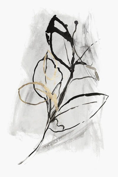 Floral & Botanical: All the Leaves Are Gold I by PI Studio