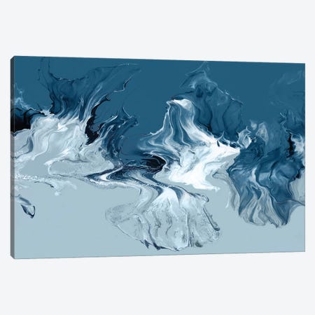 Azure Marble I Canvas Print #PST1153} by PI Studio Canvas Art Print
